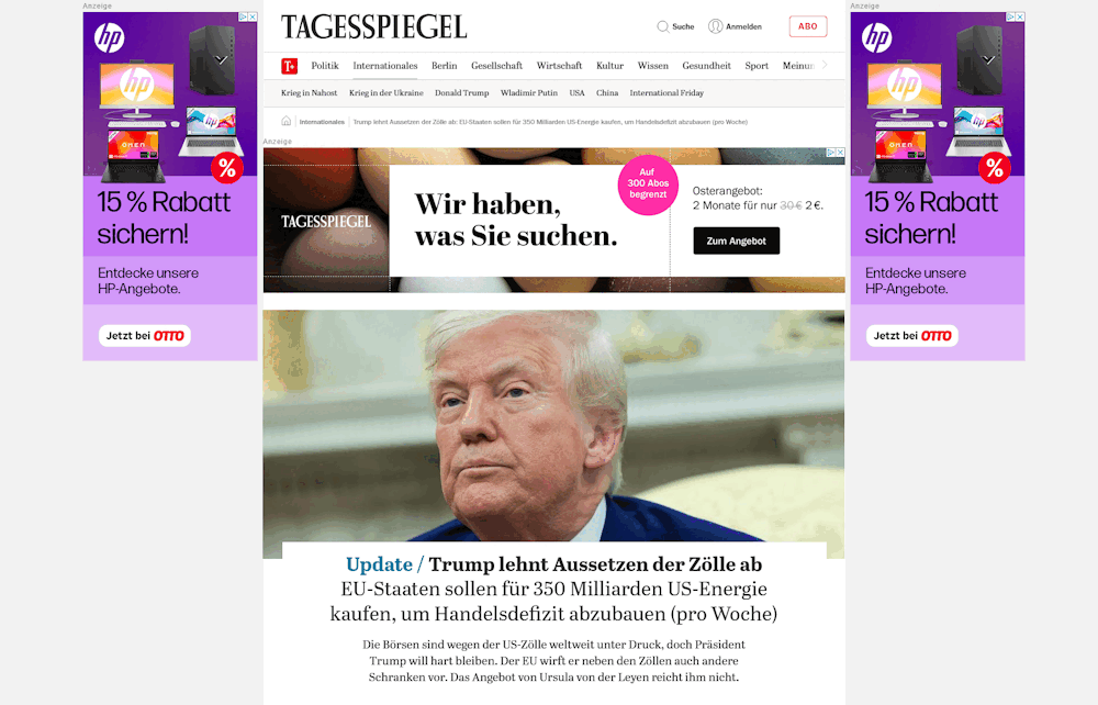 Zoll-Krieg  Trump gegen EU