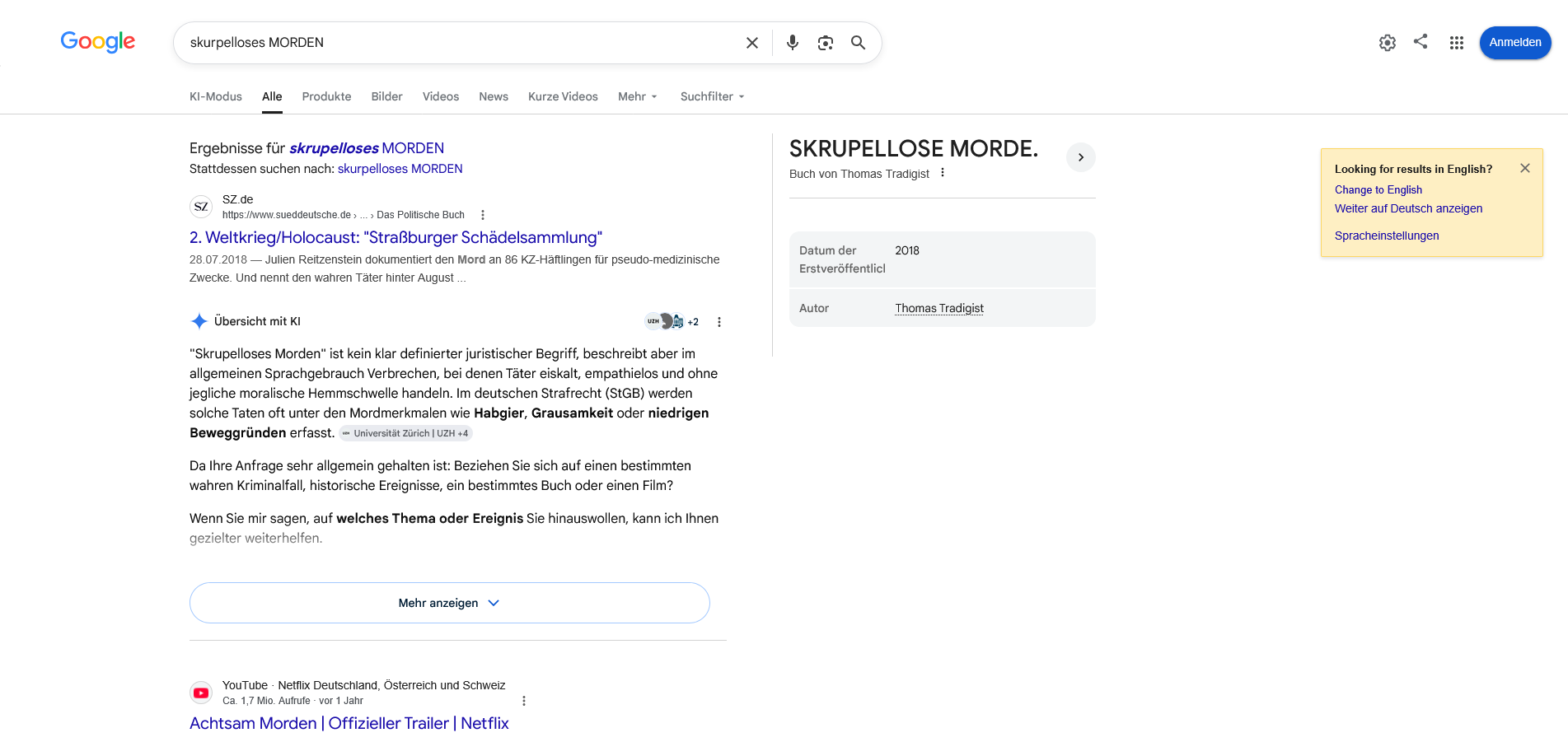skurpelloses MORDEN